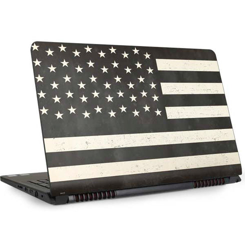 Black & White USA Flag Dell Inspiron Skin